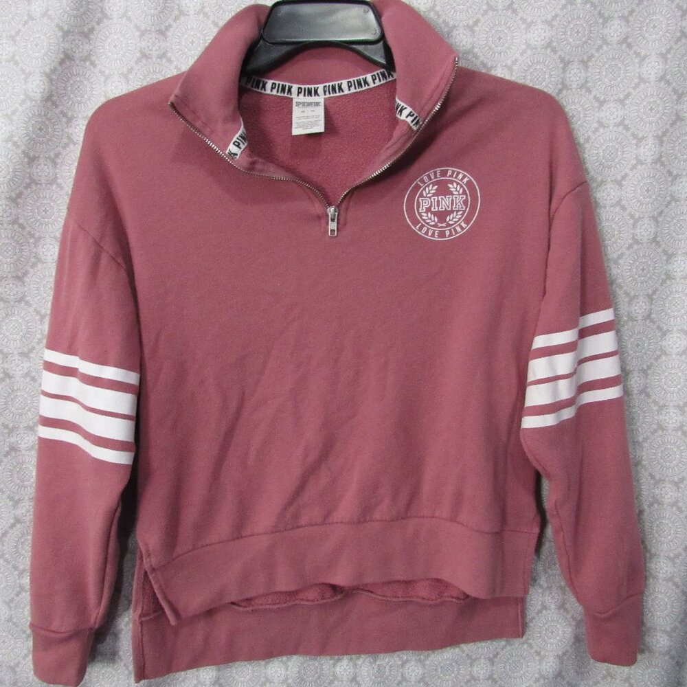 Vintage Victoria Secret PINK Rugby Zip Pullover XS